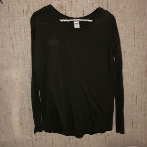 long sleeve olive green PINK shirt